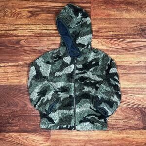 Baby Gap Sherpa Camo Zip Up Jacket Size 18-24 Months